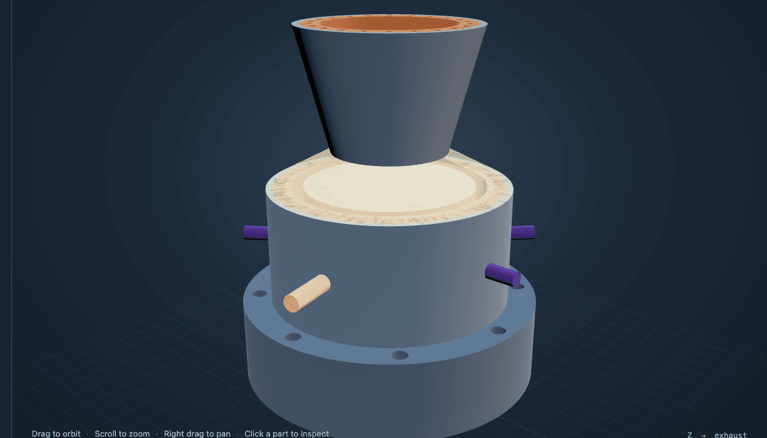 Preliminary CAD assembly of the planned Resonance engine